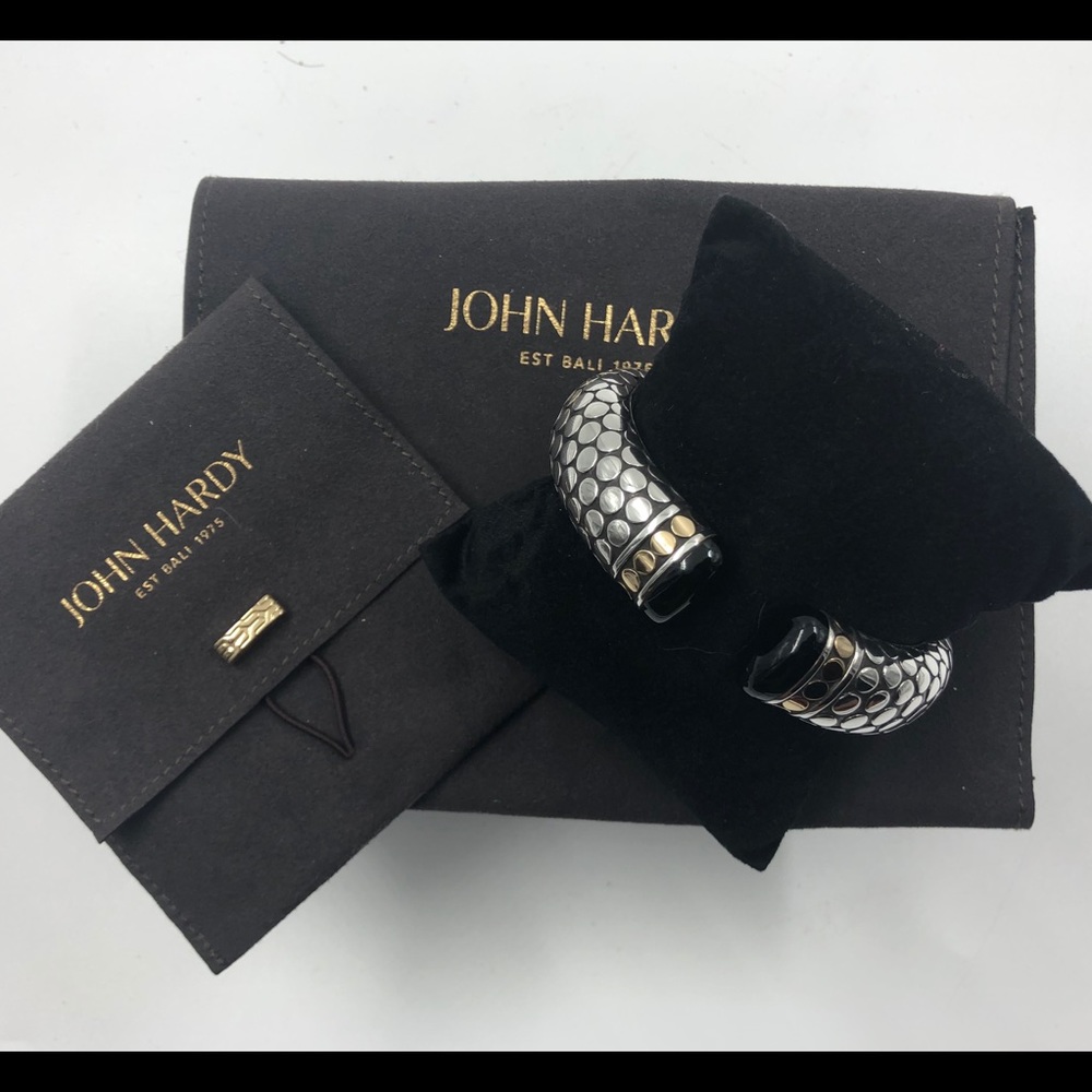 Sterling Silver, 18 Karat Gold and Onyx Stone